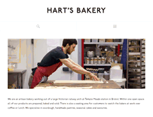 Tablet Screenshot of hartsbakery.co.uk